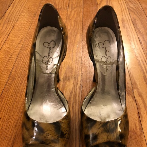 Jessica Simpson Josette Leopard d'Orsay Peep Pump - Picture 2 of 5